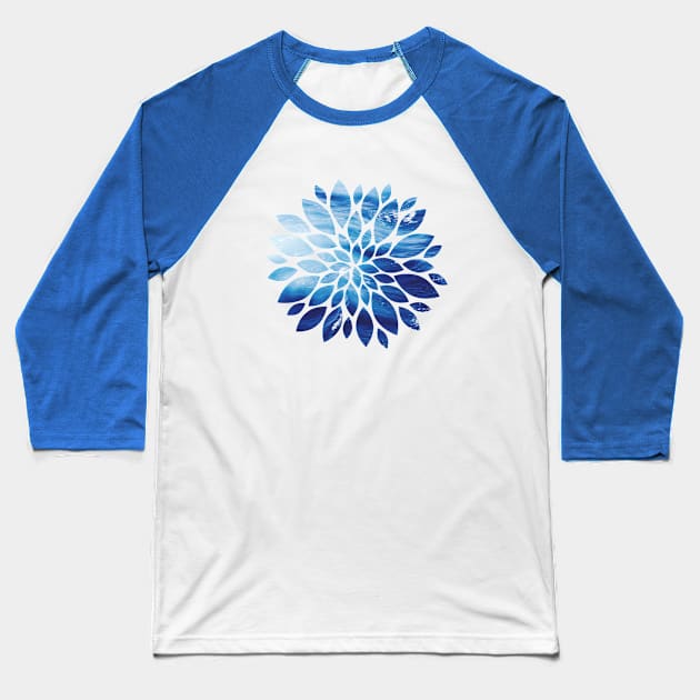 Sea Foam Flower Baseball T-Shirt by ApricotBlossomDesign